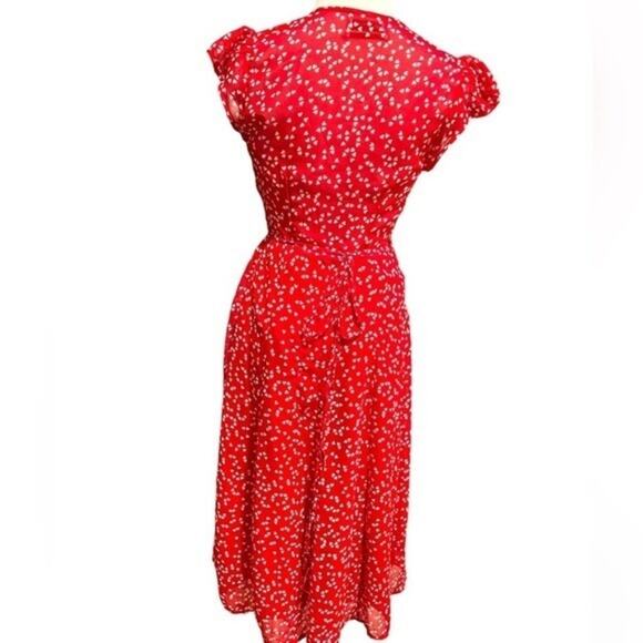Urban Outfitters Ref Dress With White Hearts Size XS - Picture 3 of 7